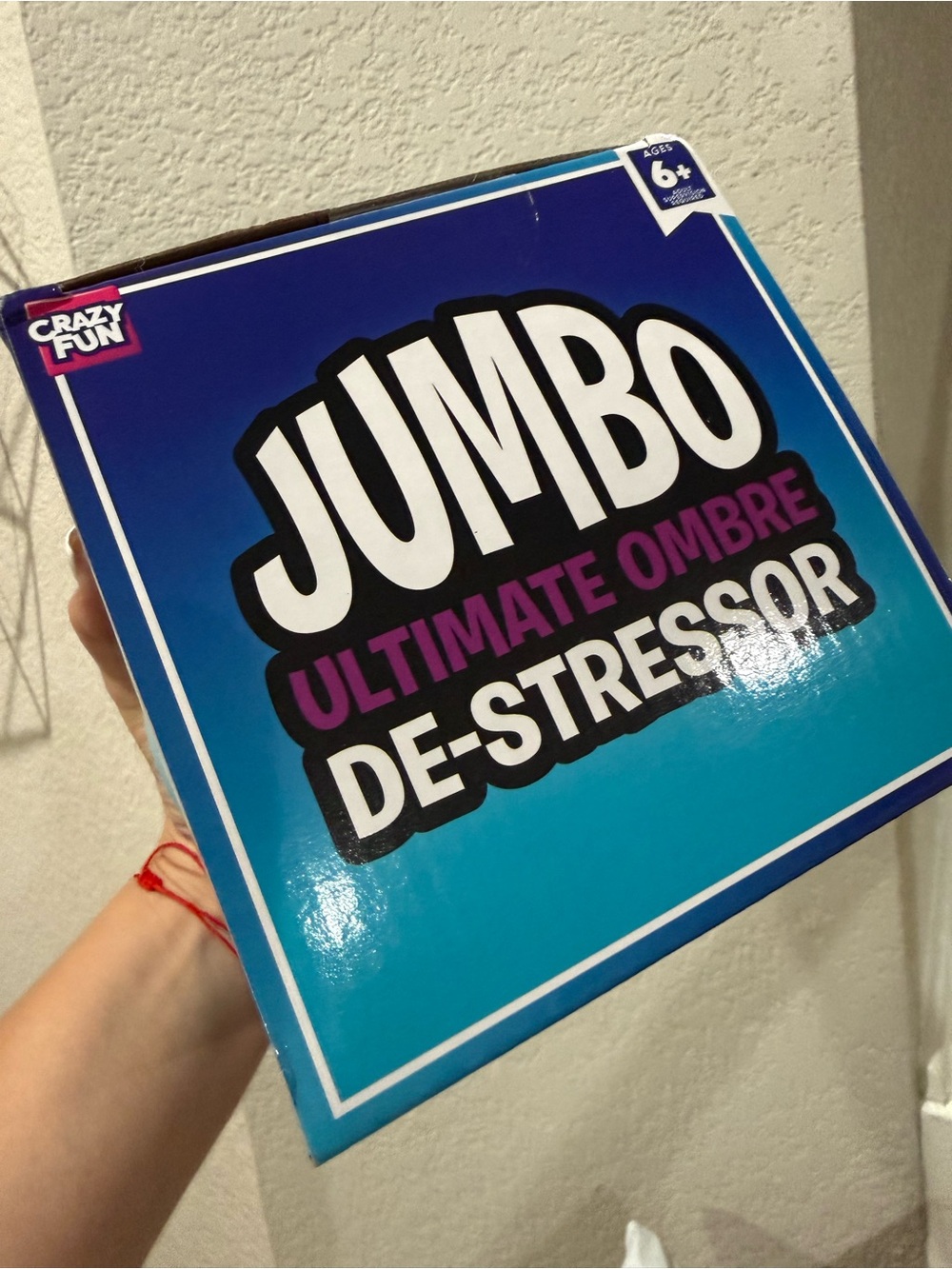 RMS Jumbo Ultimate De-Stressor Giant Ball Viral Squishy. Ombre Blue. New